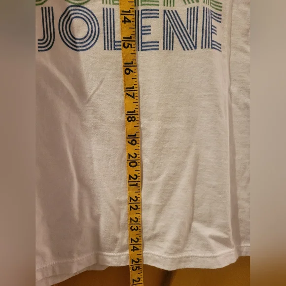 Jolene White Tee Shirt Size S/M - Picture 2 of 4